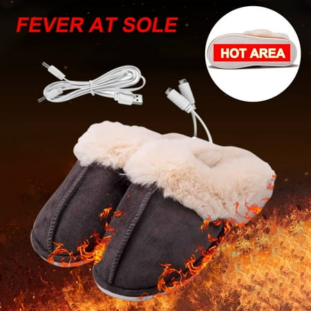 

Zedker House Slippers With Arch Support Slipper Shoes For Women Usb Heated Slippers Heated Feet Warmer Winter Office Heating Shoes Warm Plush Indoor Comfy Slippers