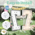 thumbnail image 4 of Marquee Light Up Numbers Teebloom de 3 pies con bolsa de agua pesada, 4 of 6