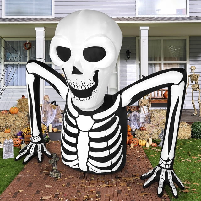Esqueleto Inflable de Halloween de 168 cm con LEDs Joiedomi