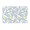thumbnail image 1 of Balery Tennis Rackets And Balls Felpudo de franela, resistente a las manchas y a la decoloración, para uso interior y exterior, fácil de limpiar, 40 x 60 cm, 1 of 7