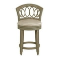 thumbnail image 3 of Hillsdale Furniture Adelyn Wood Counter Height Swivel Stool, Antique Graywash with Putty Beige Fabric, 3 of 13