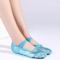 thumbnail image 3 of Ballet Pointe Shoes Girls Women Ribbon Ballerina Shoes With Toe Pads, 3 of 5
