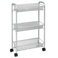 thumbnail image 1 of Gymax Chariot de Rangement Roulant à 3 Niveaux Chariot de Rangement Utilitaire Gris, 1 of 10