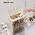 thumbnail image 3 of Makeup Organizer with Drawers,Skincare Organizer for Vanity,Storage Box with Cover,Large Cosmetic Display case for Dresser, Bathroom Countertop, 3 of 8