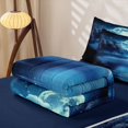 thumbnail image 5 of Erosebridal Magical Moon Zipper Full Size Comforter Sets with Fitted Sheet and 2 Pillowcases for Boys Girls, Mystic Forest Lake Zipper Bedding Set, Navy Reversible, 4-Piece, 5 of 7