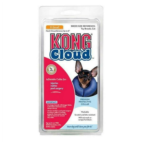 Inflatable Cloud Dog Recovery Pet Collars Blue Safety Elizabethan Alternative (xSmall)