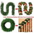 thumbnail image 5 of HPMRCR Artificial Christmas Garland, 16 Feet Green Pine Garland for Holiday Indoor Outdoor Decoration Christmas and Halloween Home Decorations, 5 of 9