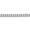 thumbnail image 3 of Primal Gold 14 Karat White Gold 5.75mm Flat Beveled Curb Chain Necklace, 3 of 7