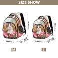 thumbnail image 4 of YAZAOO Backpack Fashio Floral Feline Delight Pattern Suitable Schoolbag Traveling Bag, 4 of 8