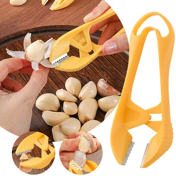Herramienta peladora de ajo | Pelador manual multifuncional para ajo y pelador de fresas y tomates | Mango ergonómico | Pelado eficiente de frutas y verduras | Fácil de limpiar | Gadget de cocina