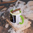 thumbnail image 5 of 3dRose, Michigan, Upper Peninsula. Miners Waterfalls - US23 BJA0124 - Jaynes Gallery, 15oz Two-Tone Green Mug, 5 of 7