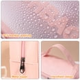 thumbnail image 3 of Bolsa de lavado de cosméticos, de gran capacidad, translúcida y esmerilada, fabricada en PVC y PU, 3 of 5