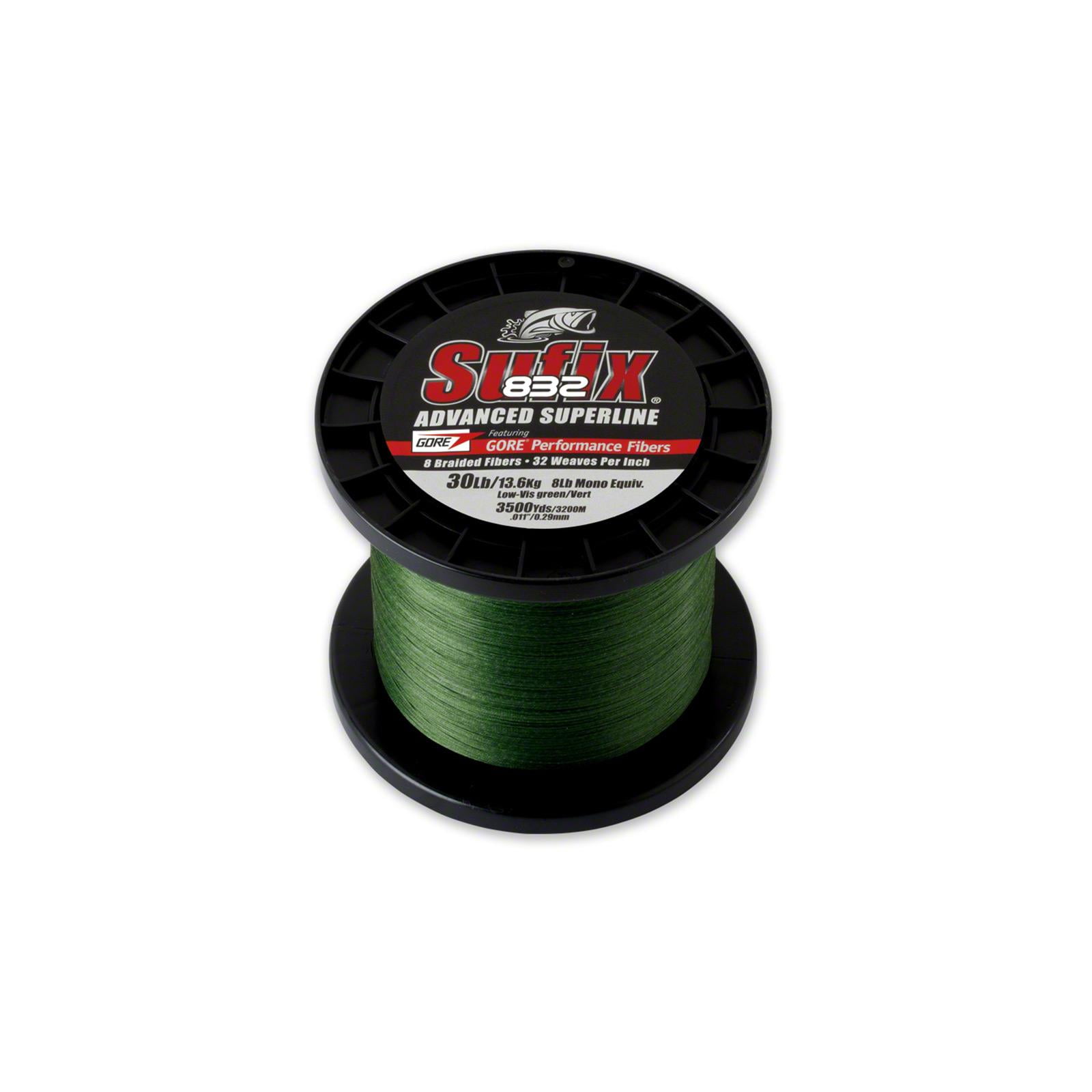 Sufix 832 Braid 50Lb 3500Yds Lo-Vis Green, 660-450G - Walmart.com ...