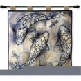 thumbnail image 1 of FineArtTapestries 2079-WH Koi Circle Wall Tapestry, 1 of 5