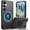 Black, variant on REQO for Samsung Galaxy S26 Case:Compatible with Mag-Safe with【2 Packs】 HD Screen Protectors,Built-in Kickstand,Dual Layer Shockproof,Heavy Duty14FT Military Grade Protection for S 26 5G