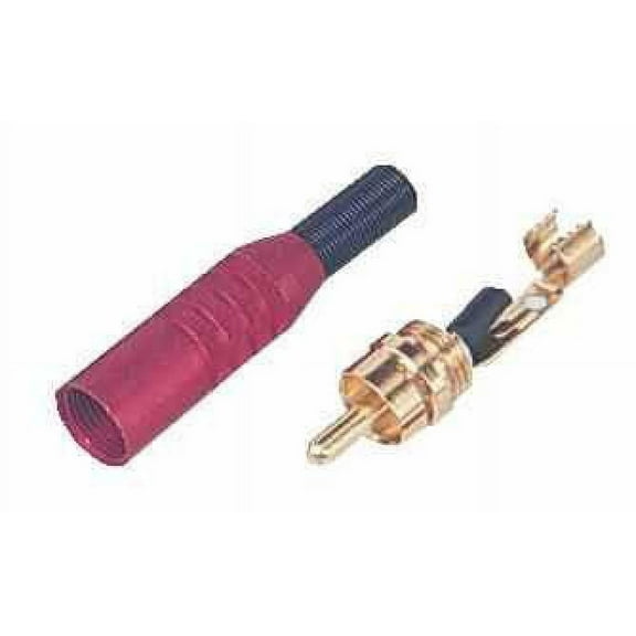 DELTRON ENCLOSURES - Phono Plug, Red