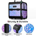 thumbnail image 5 of Byootique Makeup Train Case Cosmetic Organizer w/ Mirror Mermaid Purple Artist, 5 of 10