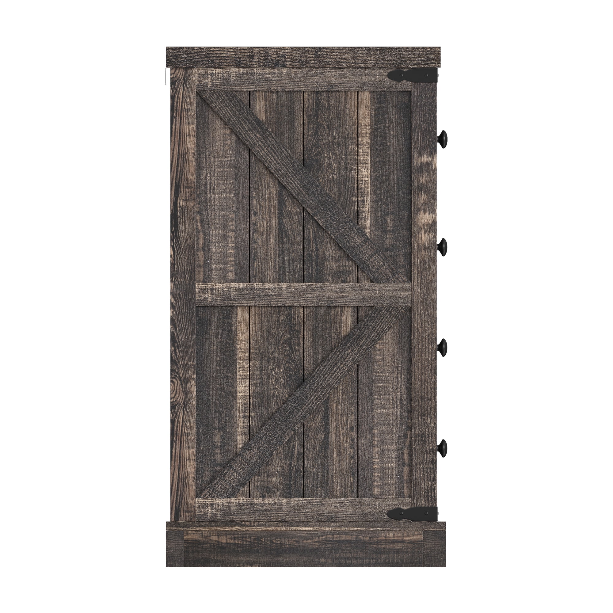 EnHomee 10 Drawers Wood Dresser for Bedroom Furniture 55" Wide Dressers & Chests of Drawers with 10 Deep Drawers, Dark Rustic Oak