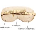 thumbnail image 3 of HELIAHO Mulberry Silk Sleep Eye Mask & Blindfold with Elastic Strap/Headband, Soft Eye Cover Eyeshade for Night Sleeping,Shading 、Travel, Nap (Yellow) CJ911-33023, 3 of 3