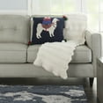 thumbnail image 3 of Nourison Holiday Pillows Holiday Llama Multicolor 20" x 20" Throw Pillow, 3 of 5