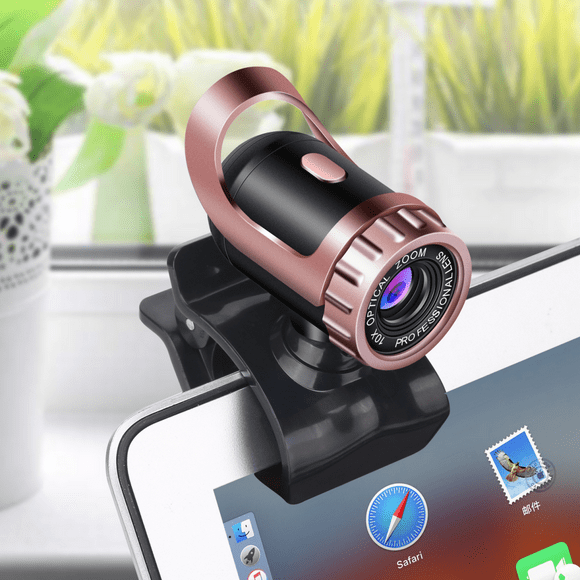 HD Webcam Cameras, Computer Cameras with Noise Cancelling Microphone USB Camera for Online Video Calls, Recording on Desktop Laptop PC Skype Facetime YouTube