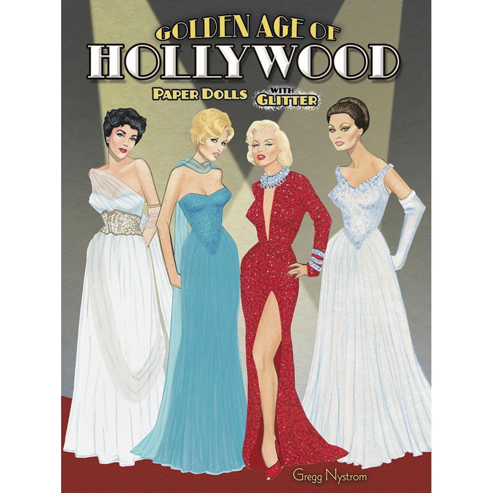 Dover Paper Dolls Golden Age of Hollywood Paper Dolls with Glitter! (Paperback)