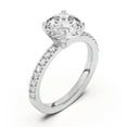 thumbnail image 2 of Silvago Jewelry Round Cut 1.92 Ct Solitaire Moissanite Ring - Moissanite Engagement Ring for Women - 14K White Gold Plated Wedding Jewelry, 2 of 3