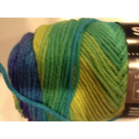 Multi Colored Heart Bulk Buy: Super Saver Yarn, Parrot Stripe (4968), Pack of 3 Balks, Red Heart Super Saver Yarn is colored Parrot Stripe. By Red Heart ()