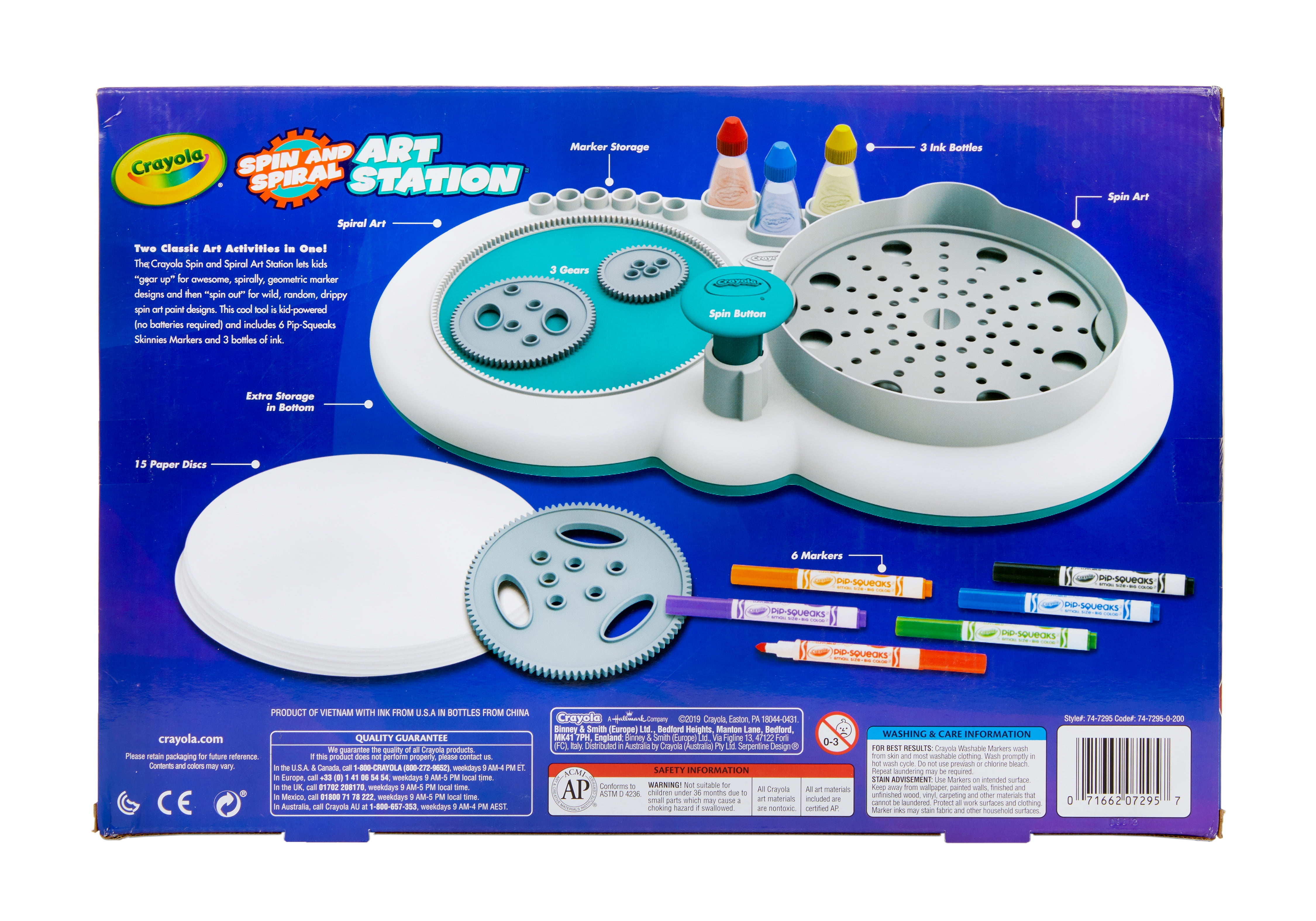 Crayola Spin & Spiral Art Station, Art Set, Creative Toys, Gifts, Beginner Unisex Child
