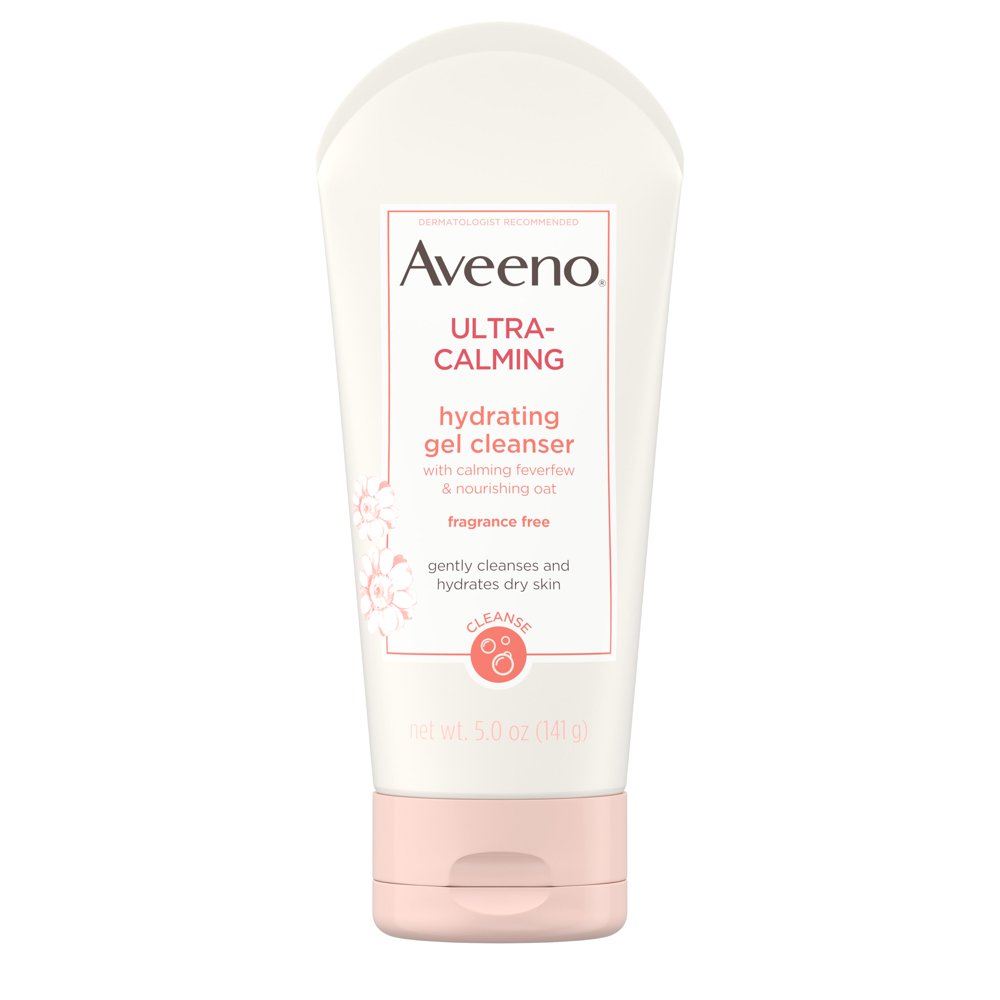 Aveeno UltraCalming Hydrating Gel Facial Cleanser for Dry Skin, 5 oz