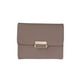 thumbnail image 4 of Cartera con clip de bolsillo de gran capacidad, minimalista, pequeña, conveniente, portátil, organizador de regalo, triple para niñas, Marrón Yinane Cartera delgada para mujer, 4 of 8