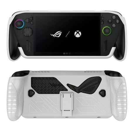 For ROG XBOX Ally X/Ally Case with Kickstand, TPU Protective Cover - Anti-Slip & Shockproof (Grey)