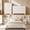 Beige, variant on 5 Piece Queen Bedroom Furniture Set - Gizoon Dark Gray Lighted Bed Frame, Two Black Lighted Nightstands, One 5 Drawer Dresser and 6 Drawer Dresser, Modern Home Collection