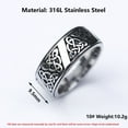 thumbnail image 5 of Celtic Knot Ring Punk Cool Viking Norse Mythology Jewelry Pinky Rings Nordic Rings (13), 5 of 6