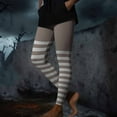 thumbnail image 6 of GERsome Women's Striped Leggings Full Ankle Length Tights Halloween High Waist Tight Pants Size S, 6 of 9