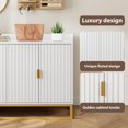 thumbnail image 6 of 47.2" Fluted Sideboard with Storage, Modern Media Console Buffet Cabinet with Doors for Living Room, Kitchen, Entryway, 6 of 7