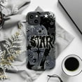 thumbnail image 6 of Y2K Star Phone Case, Dark Cosmic Graffiti Grunge Aesthetic Protective Cover for iPhone 16 15 14 13 12 11 Pro Max Plus Mini, 6 of 6