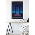 thumbnail image 6 of Geometric Neon Wall Poster, 22.375" x 34", Framed, 6 of 6