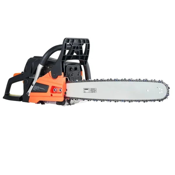 62 cc Gas Chainsaw, 20 inch Gas Powered Chainsaw, 3.8 HP Power Chain Saw with Non-Slip Handle, Gas-Powered Chainsaws with Dual Fuel Tanks, For Wood Cutting, Tree Trimming, and Land Clearing