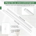 thumbnail image 2 of 2 Pieces Blind Wand Replacement with Hook, Blind Opener Horizontal Window Blinds Vertical Blinds for Windows, Blind Parts Curtain Wand White Mini Blinds, 2 of 7
