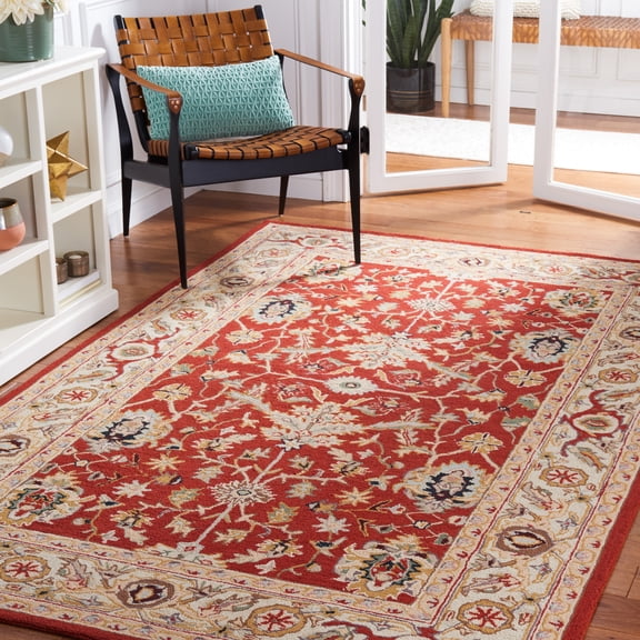 Safavieh Chelsea Quinlan Oriental Area Rug, Red/Ivory, 5'3" x 8'3"
