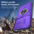 thumbnail image 6 of Rugged Shockproof Phone Cover for Samsung Galaxy S24 5G / Galaxy S25 5G 6.2", Built-in Slide Camera Protector with 360° Rotatable Ring Kickstand,Purple, 6 of 8