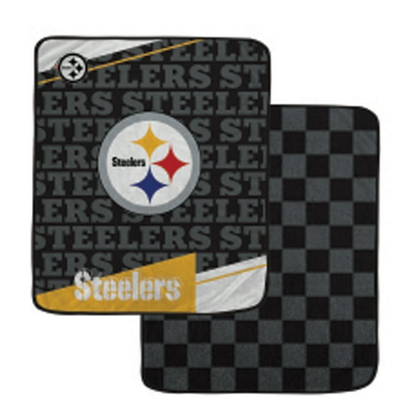 Pegasus Pittsburgh Steelers 60" x 70" Diagonal Ghost Checkered Double-Sided Blanket