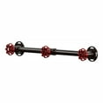 thumbnail image 2 of Furniture of America Margon Industrial Metal 3-Hook Coat Rack in Sand Black, 2 of 7