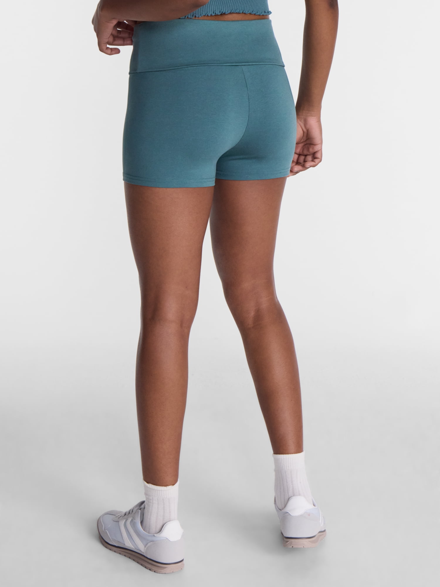No Boundaries Foldover Shorts, 2'' Inseam, Women's XXS-XXL