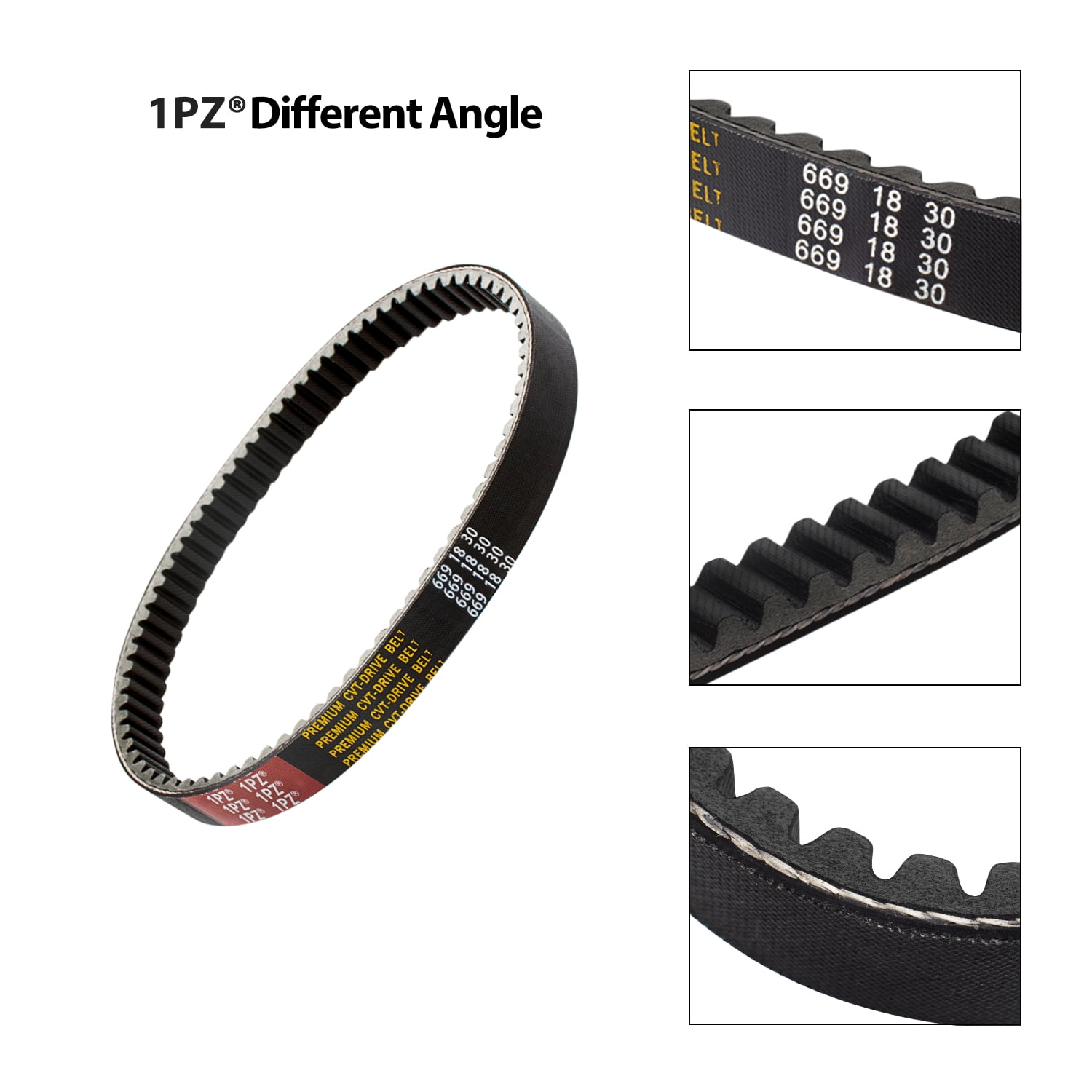 WINOMO Rubber Drive Belt 669 18 30 Motorcycle Motorbike Scooter Moped 50cc to 80cc