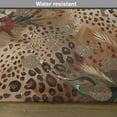 thumbnail image 5 of Ambesonne Leopard Print Place Mats Set of 4, Autumnal Vibes Exotic, Standard Size, Camel Apricot and Green, 5 of 5