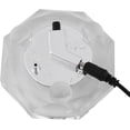 thumbnail image 4 of Walfront Transparent LED Lamp White Light Crystal Glass Display Base Stand Holder Round with US Adapter, 4 of 8