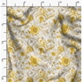 thumbnail image 2 of Soimoi Polyester Fleece Yellow Fabric By the Yard - 56 Inch Wide - Florals Print Fabric - Elegant and Timeless Patterns for Fashion and Home Decor Printed Fabric, 2 of 6