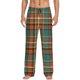 thumbnail image 1 of Balery colorful plaid Pantalones de pijama para hombre, pijama ultraligero, pantalón de descanso-Large, 1 of 6
